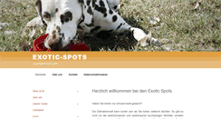 Desktop Screenshot of exotic-spots.de