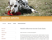 Tablet Screenshot of exotic-spots.de